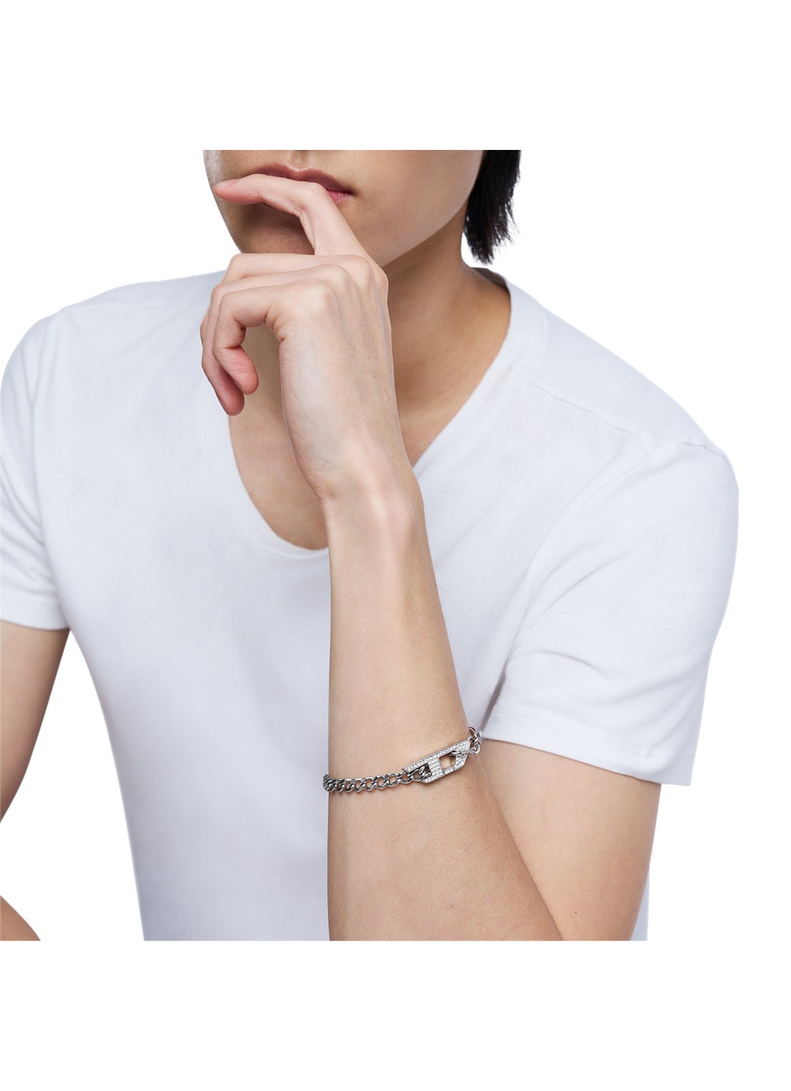 Diesel Armband DX1627040 - detail 4 zilver