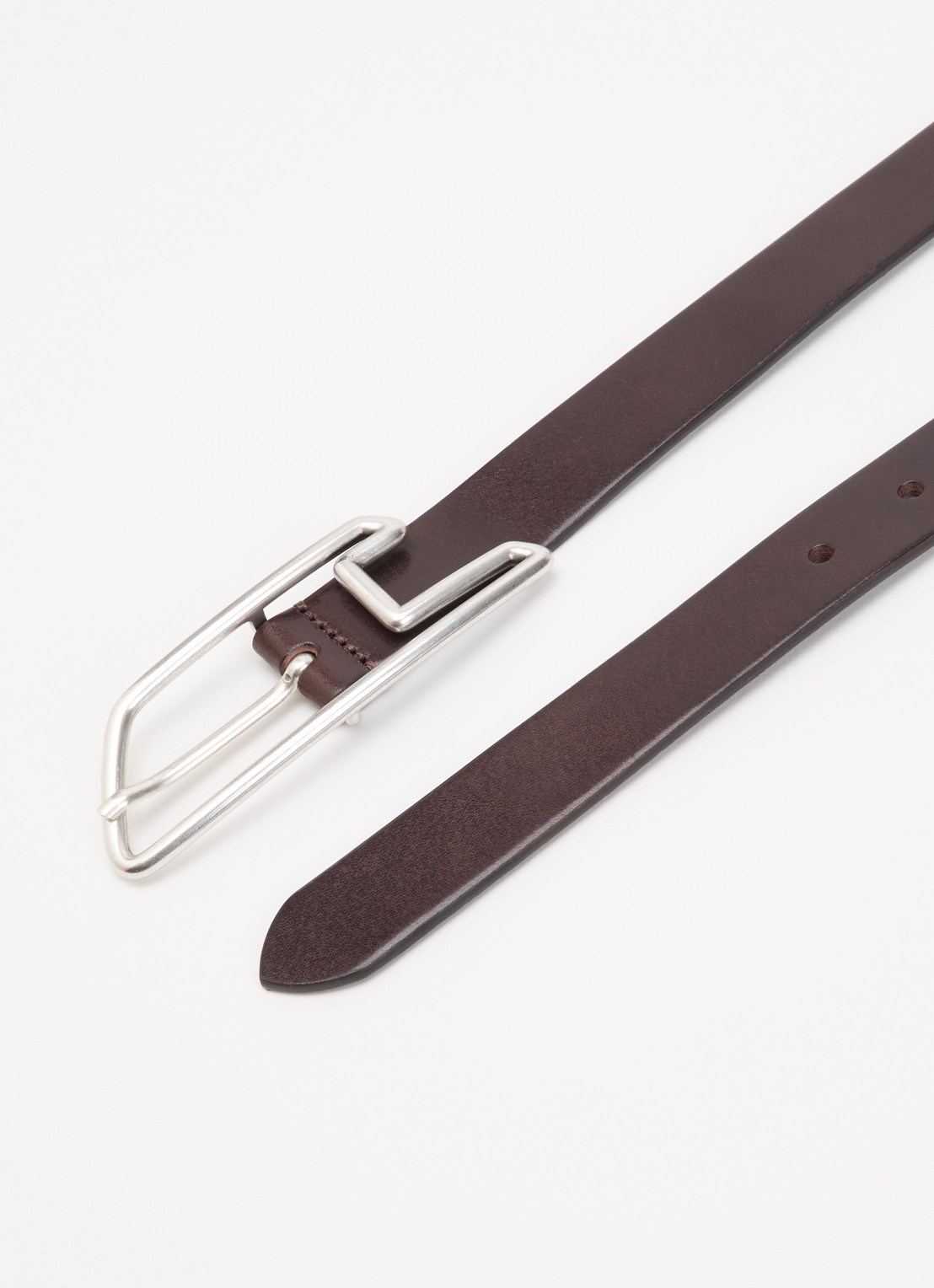 Diesel B-D Line 30 riem van leer - detail donkerbruin