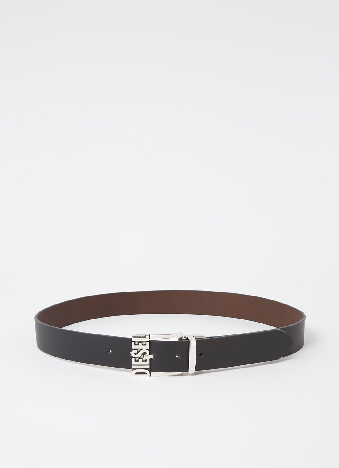 Diesel B-Shift Ii reversible riem van leer - voorkant zwart