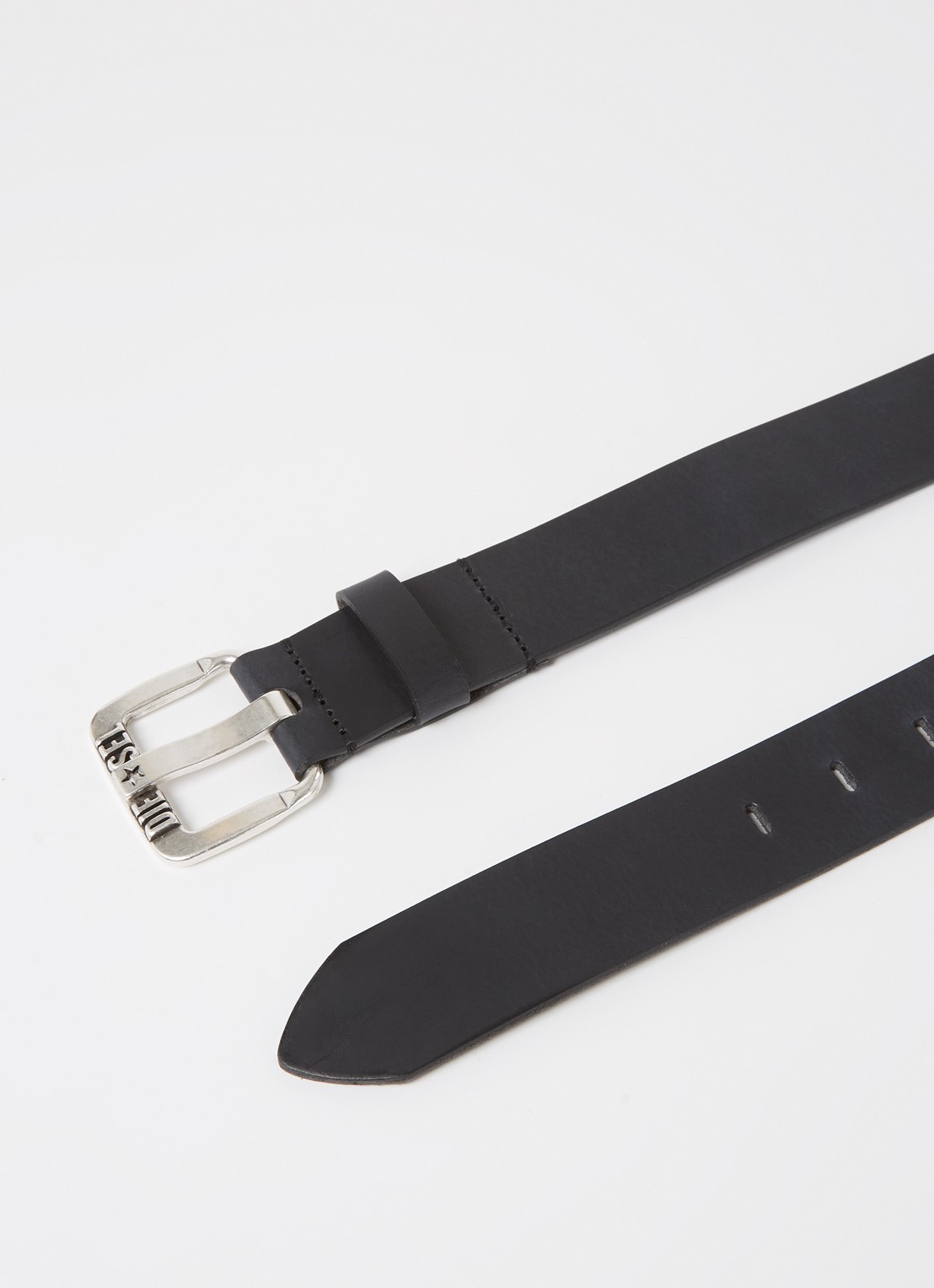 Diesel B-Star Ii riem van leer - detail 2 zwart