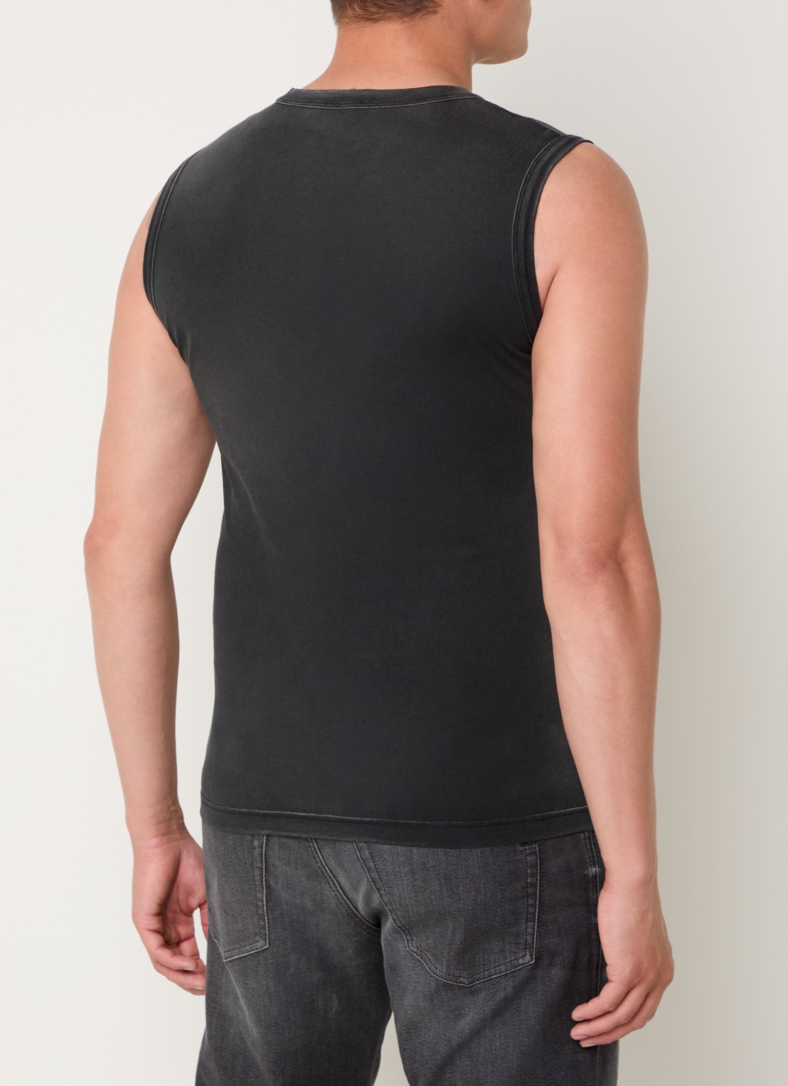Diesel Brico tanktop met logo - achterkant 3 antraciet