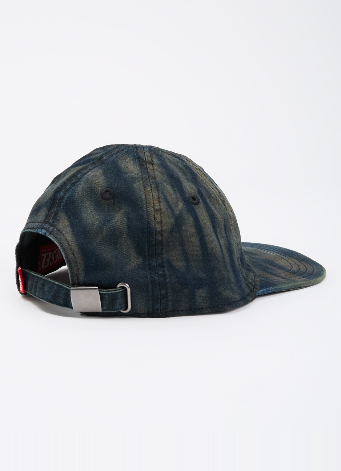 Diesel C-hupa Pet met verwassen afwerking en logoborduring - detail donkerblauw