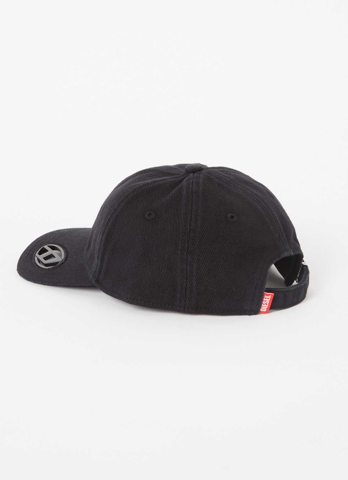 Diesel C-Plak pet met logo - detail zwart