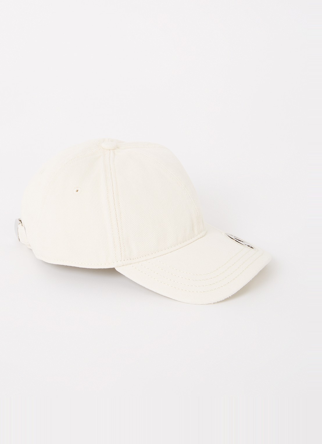 Diesel C-Plak pet met logo - voorkant creme