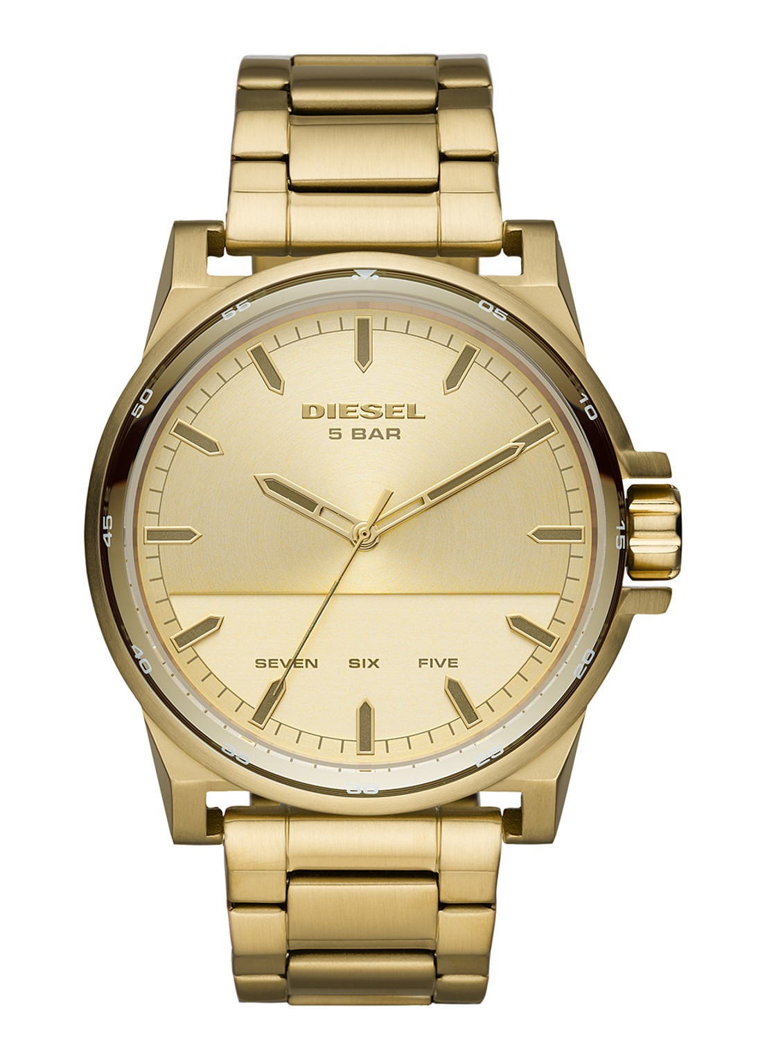 Diesel D-48 horloge DZ1912 - voorkant geelgoud