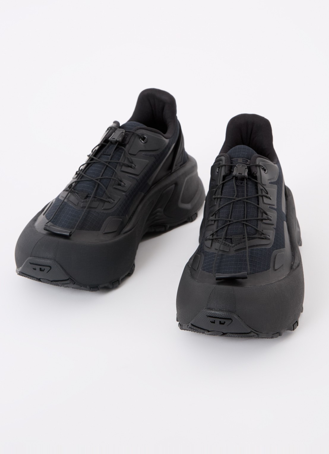 Diesel D-Cage Runner sneaker met mesh details - detail 3 zwart