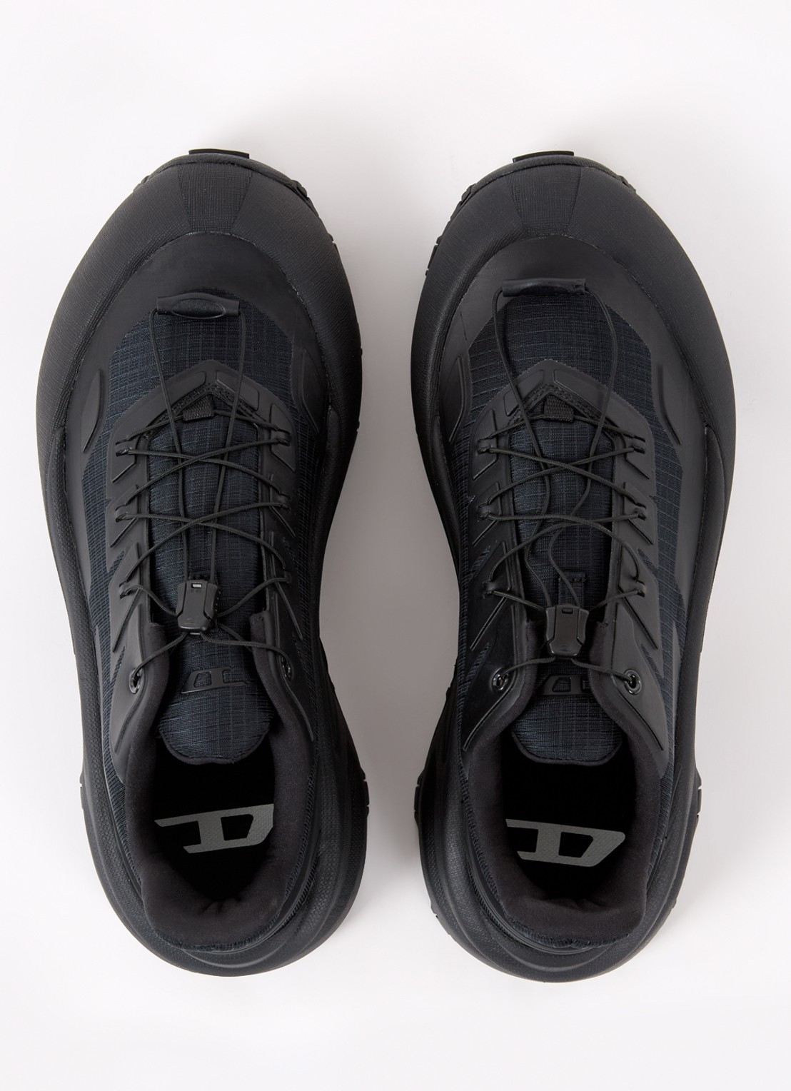 Diesel D-Cage Runner sneaker met mesh details - detail 4 zwart