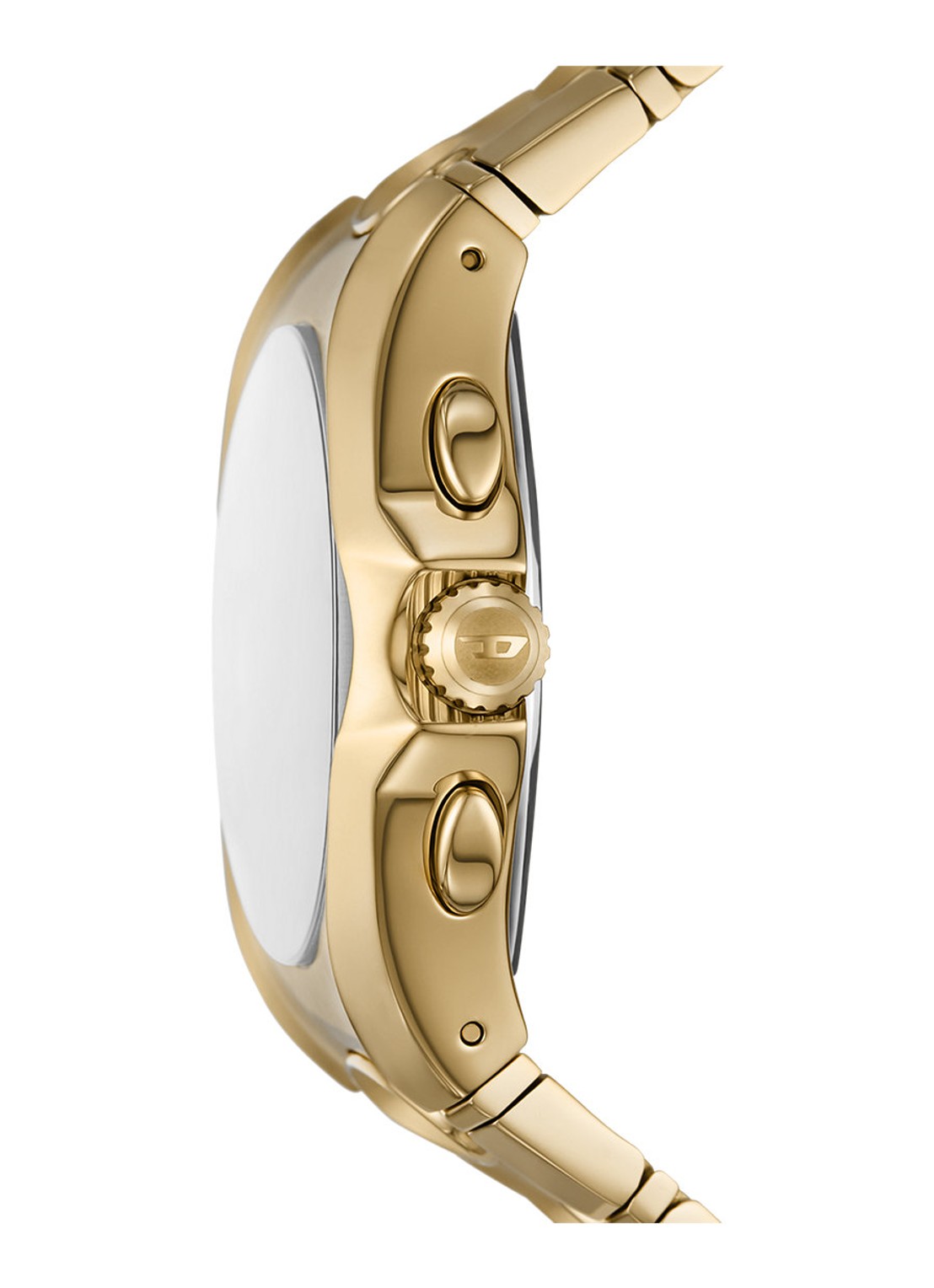 Diesel D-Curve horloge DZ4695 - detail 2 goud