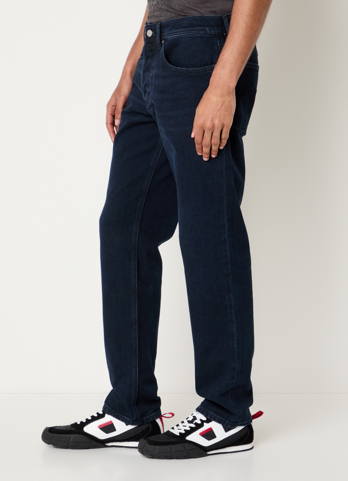 Diesel D-Finitive slim fit jeans met donkere wassing  - detail 4 indigo