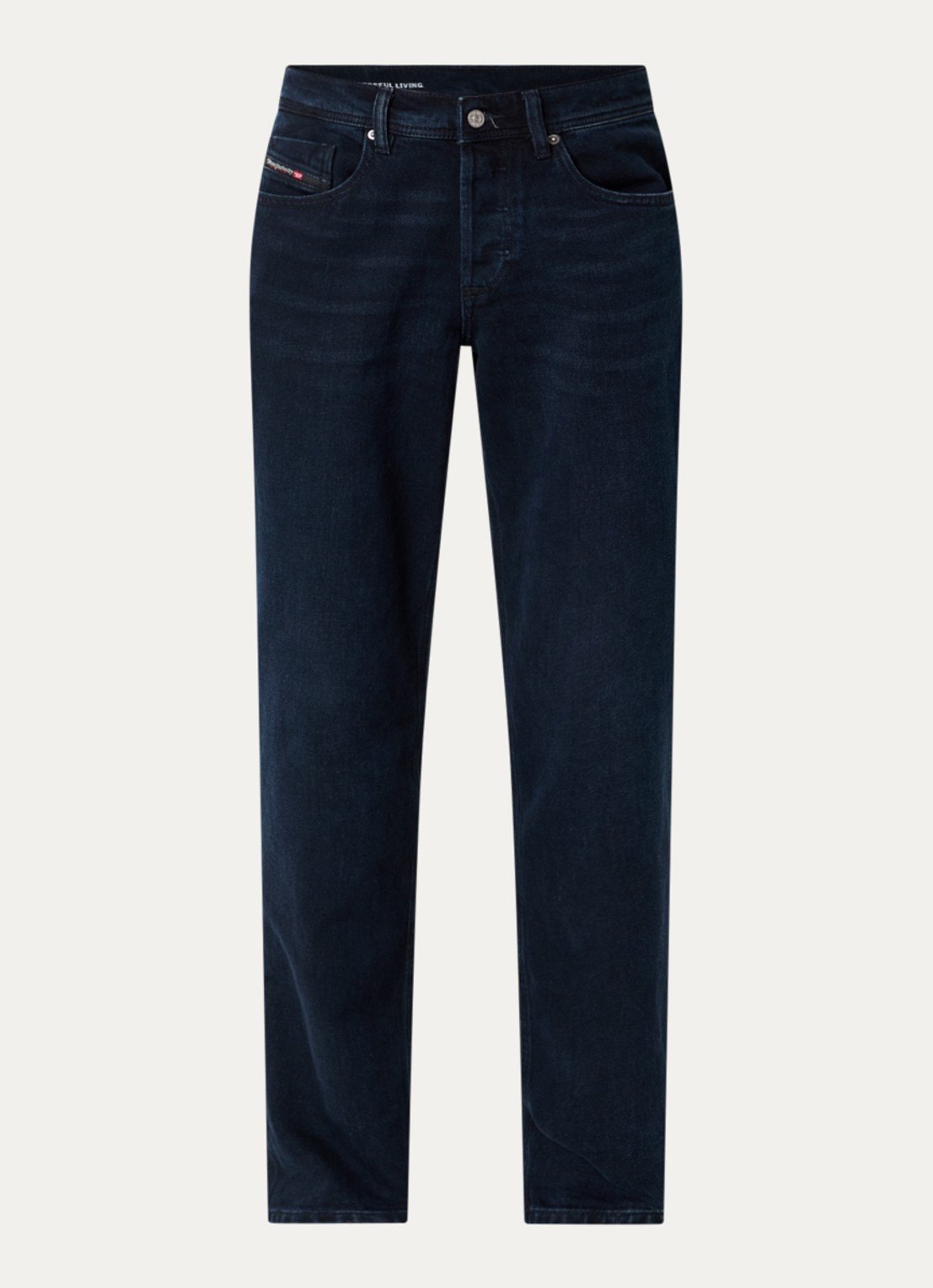 Diesel D-Finitive slim fit jeans met donkere wassing  - voorkant indigo