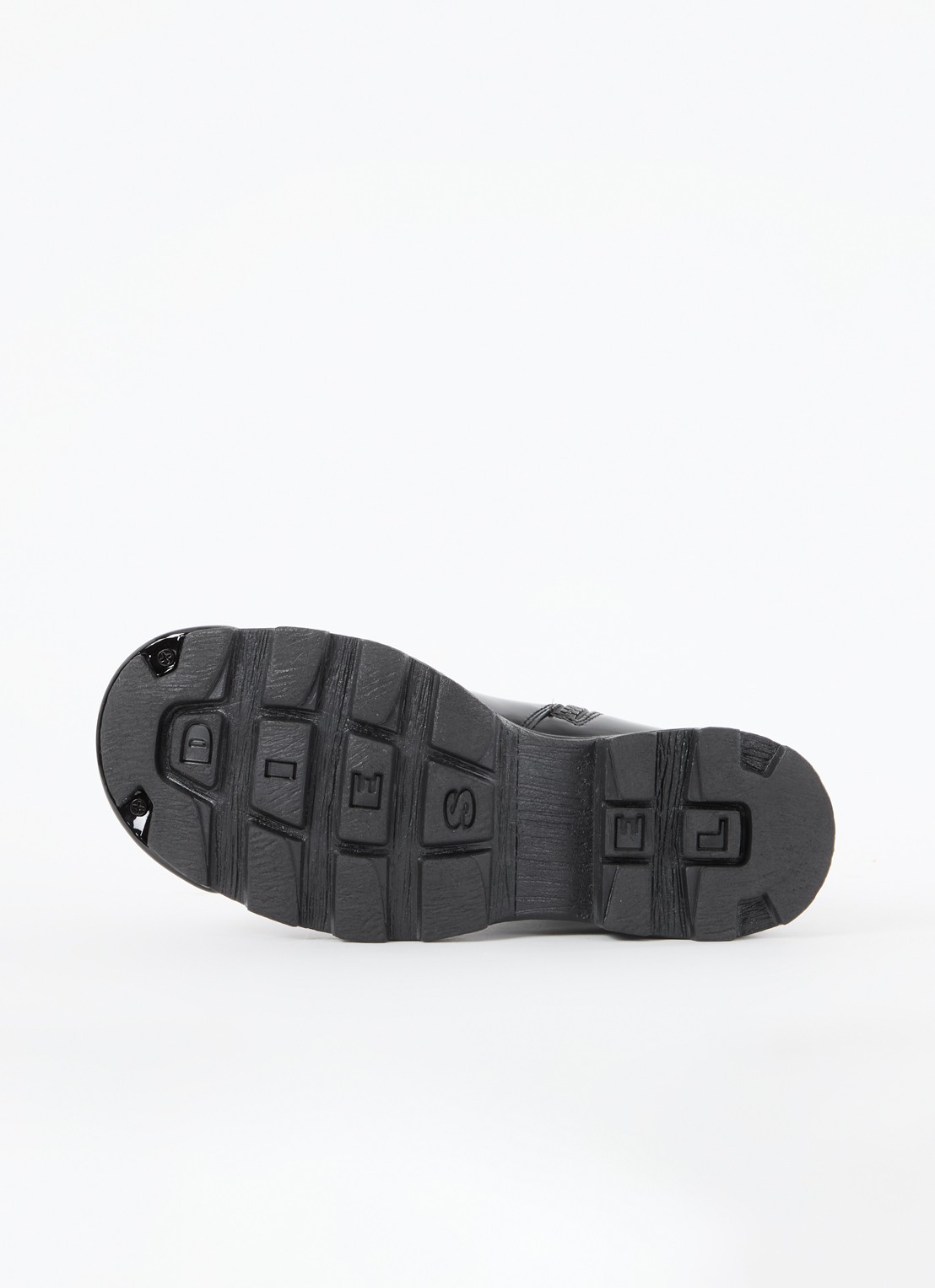Diesel D-Hammer BT D biker boot van leer - detail 4 zwart