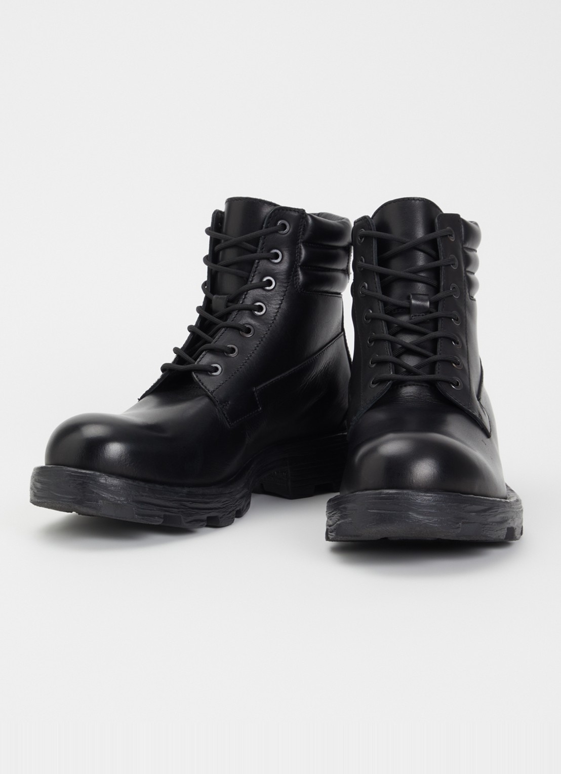 Diesel D-Hammer veterboot van leer - detail 2 zwart