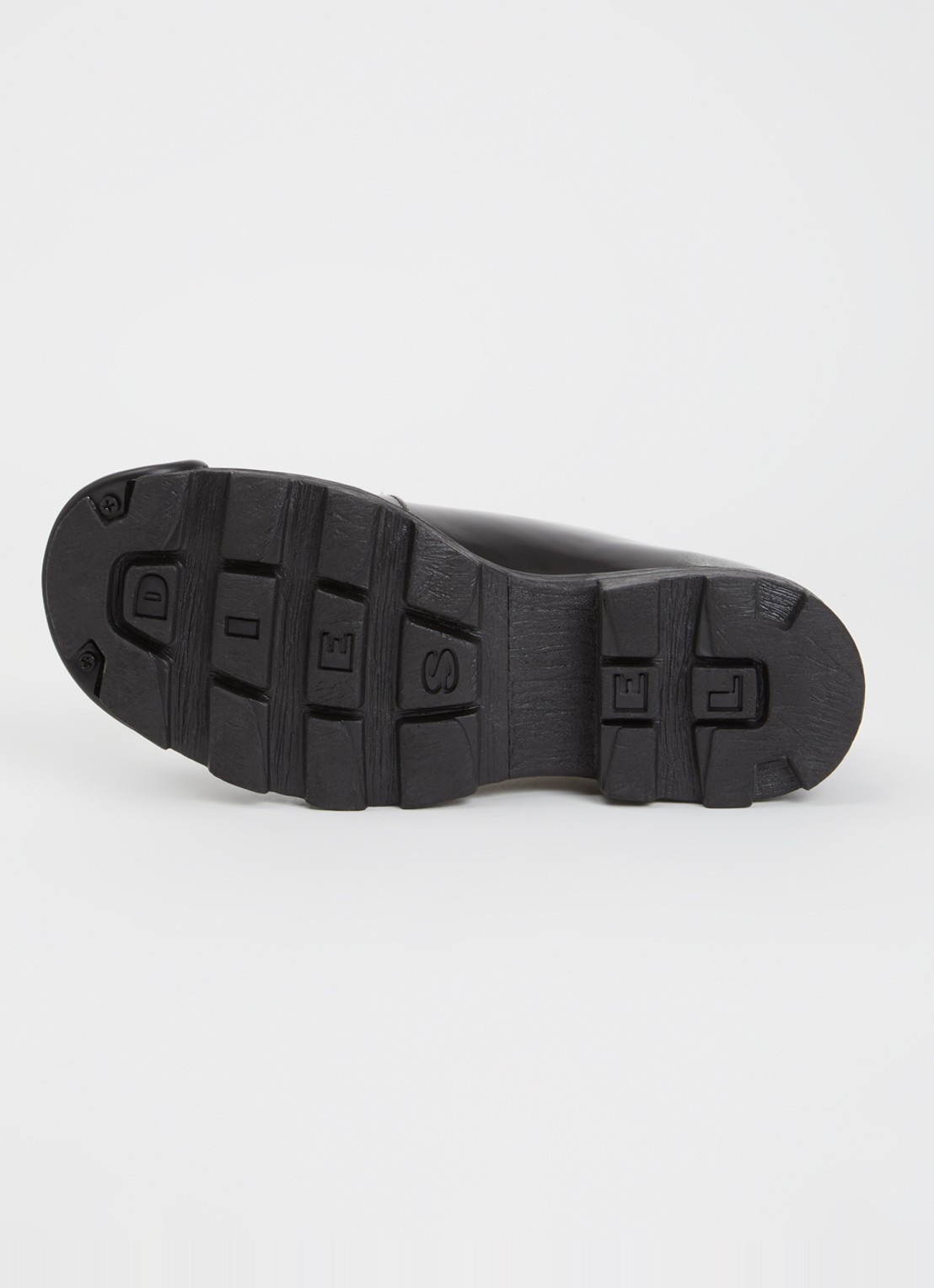 Diesel D-Hammer veterschoen van leer - detail 5 zwart