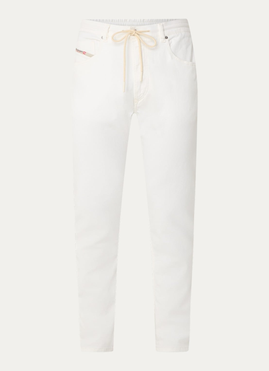 Diesel D-Krooley JoggJeans® tapered jeans met gekleurde wassing - voorkant 2 creme