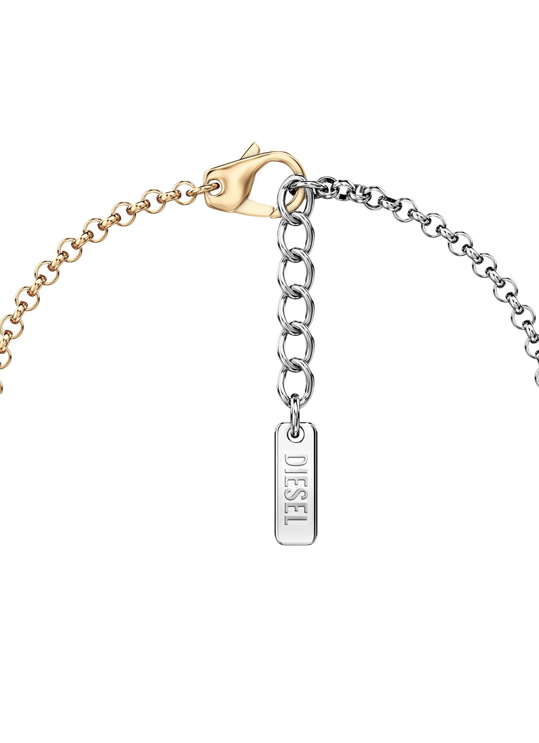 Diesel D Logo armband DX1686931 - detail 2 zilver