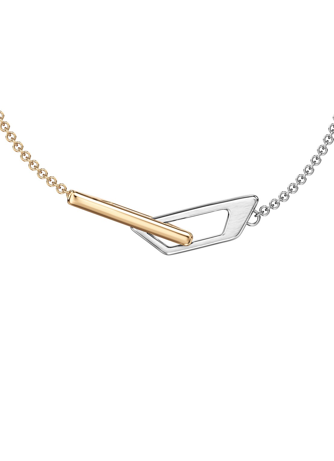 Diesel D Logo armband DX1686931 - detail 3 zilver