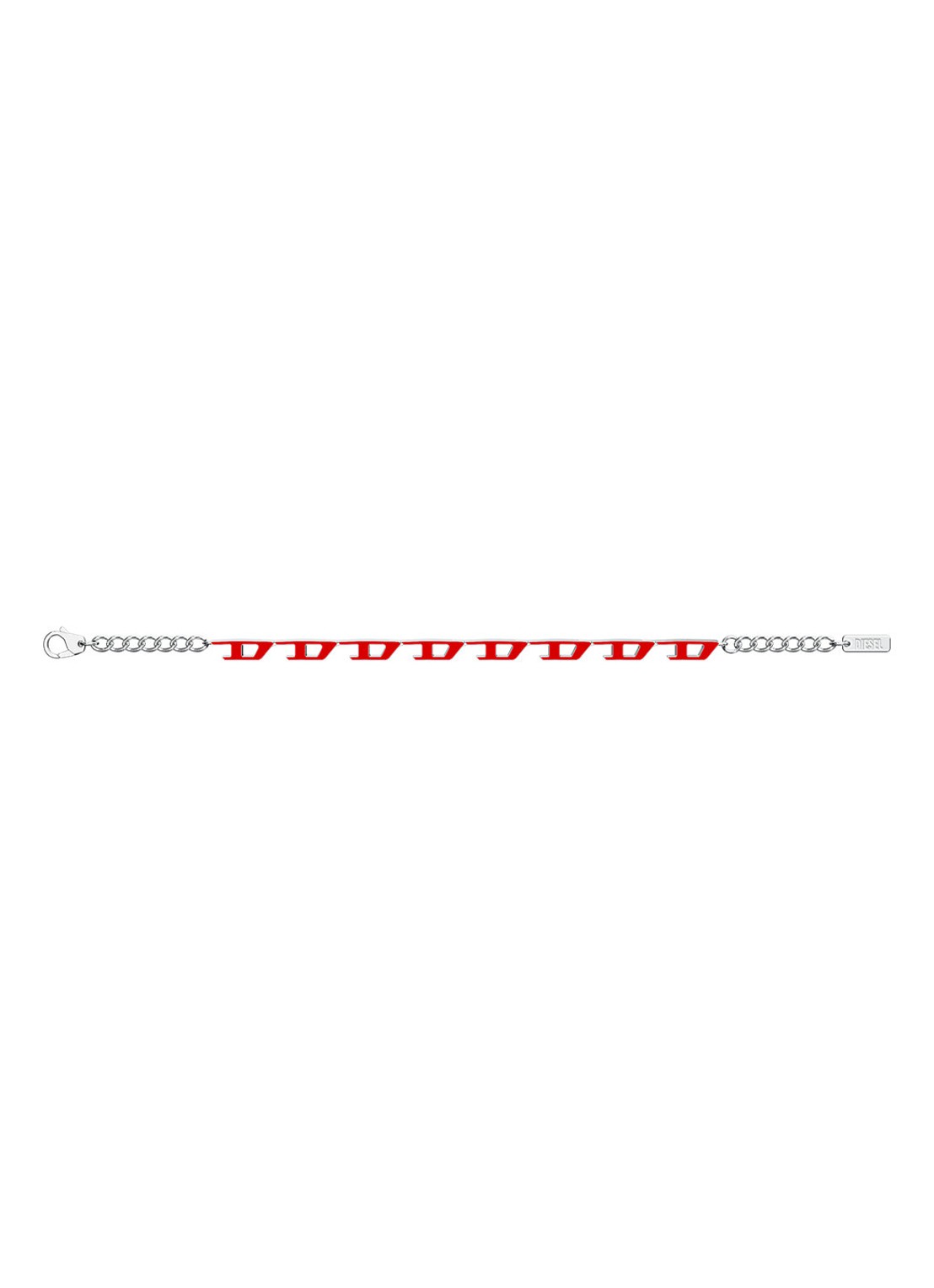 Diesel D Logo armband DX1690040 - detail 3 zilver