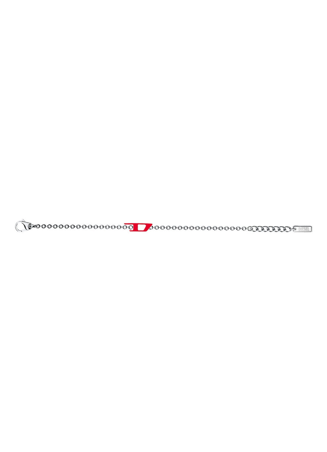 Diesel D Logo armband DX1691040 - detail 3 zilver