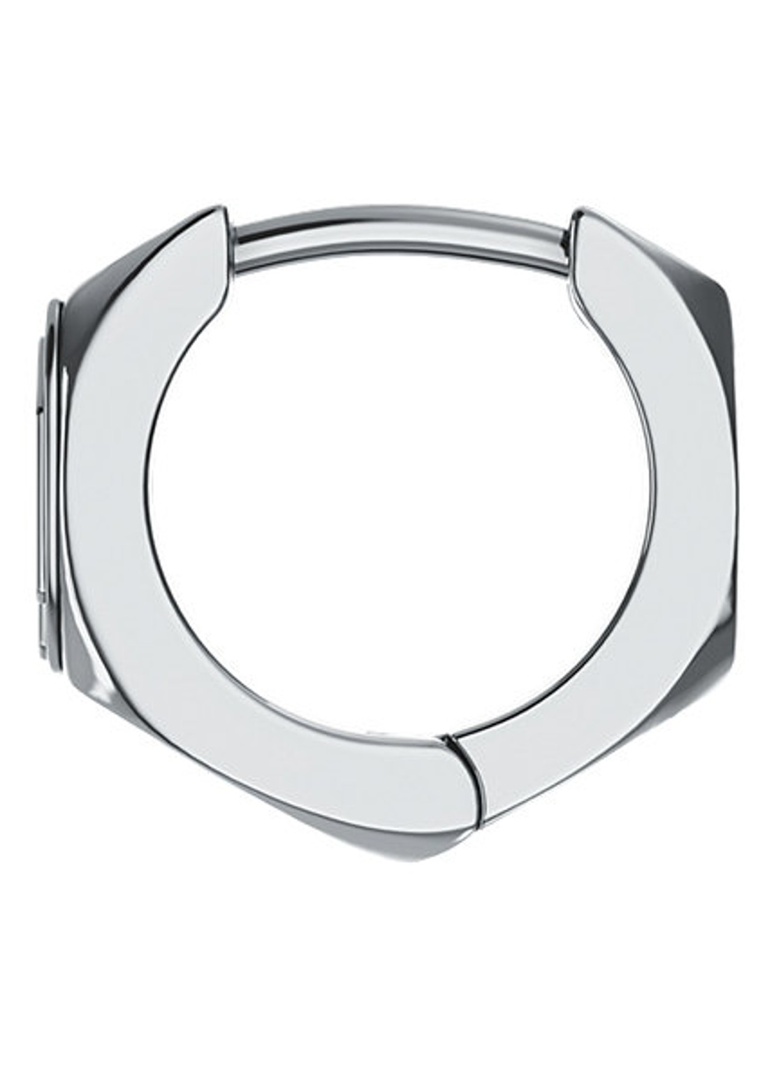 Diesel D Logo enkele oorring DX1692040 - detail 2 zilver