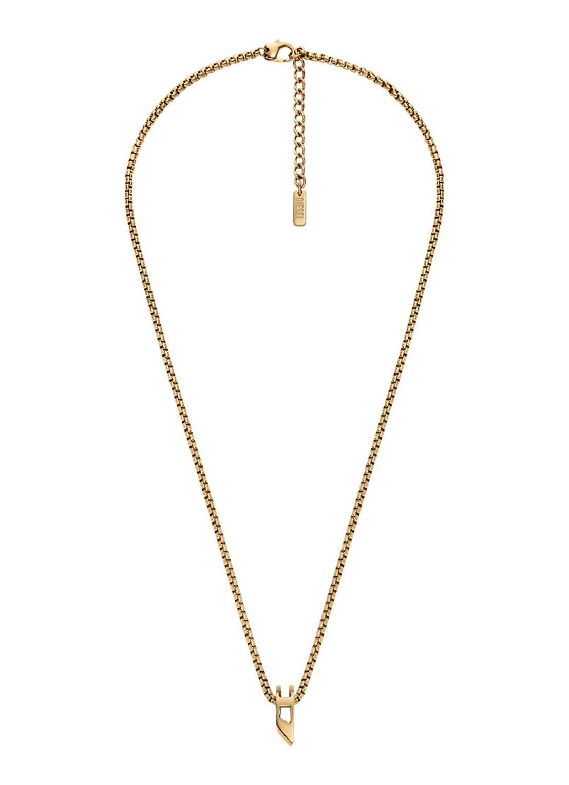 Diesel D Logo ketting DX1670710 - detail 2 goud
