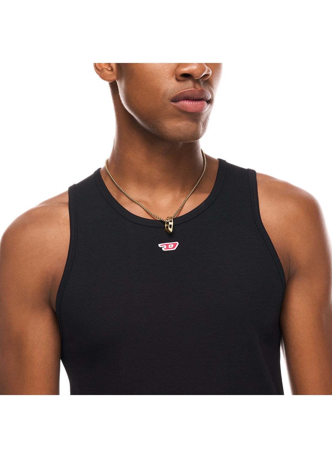 Diesel D Logo ketting DX1670710 - detail 4 goud