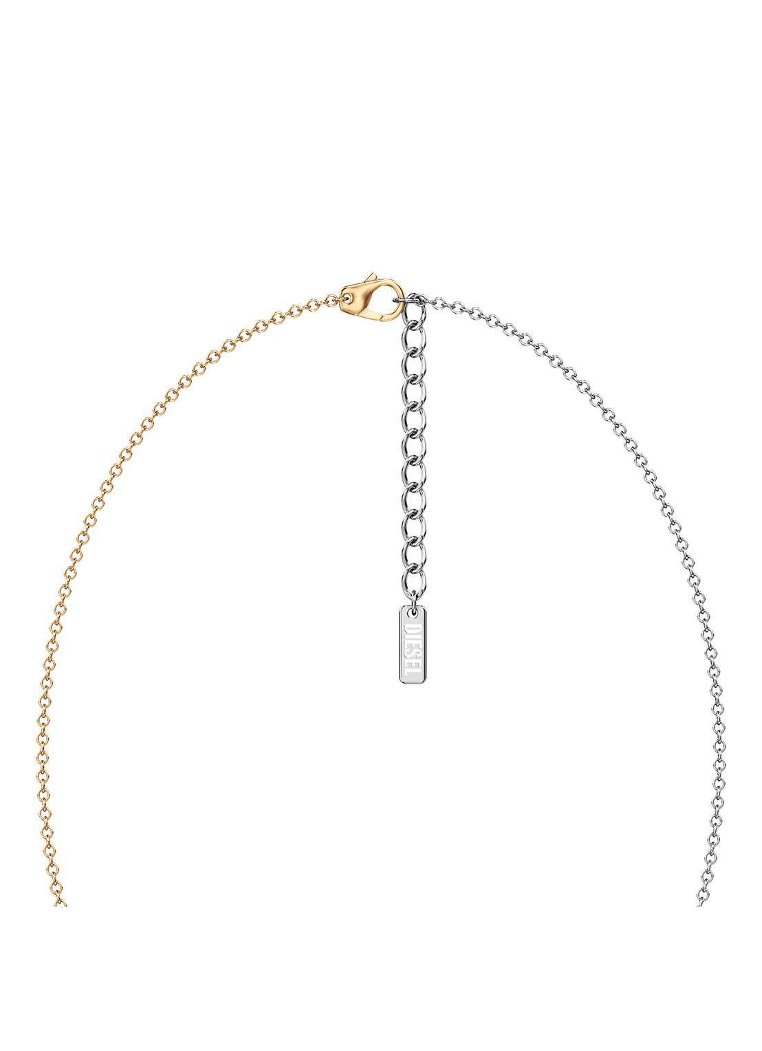 Diesel D Logo ketting DX1687931 - detail 2 goud