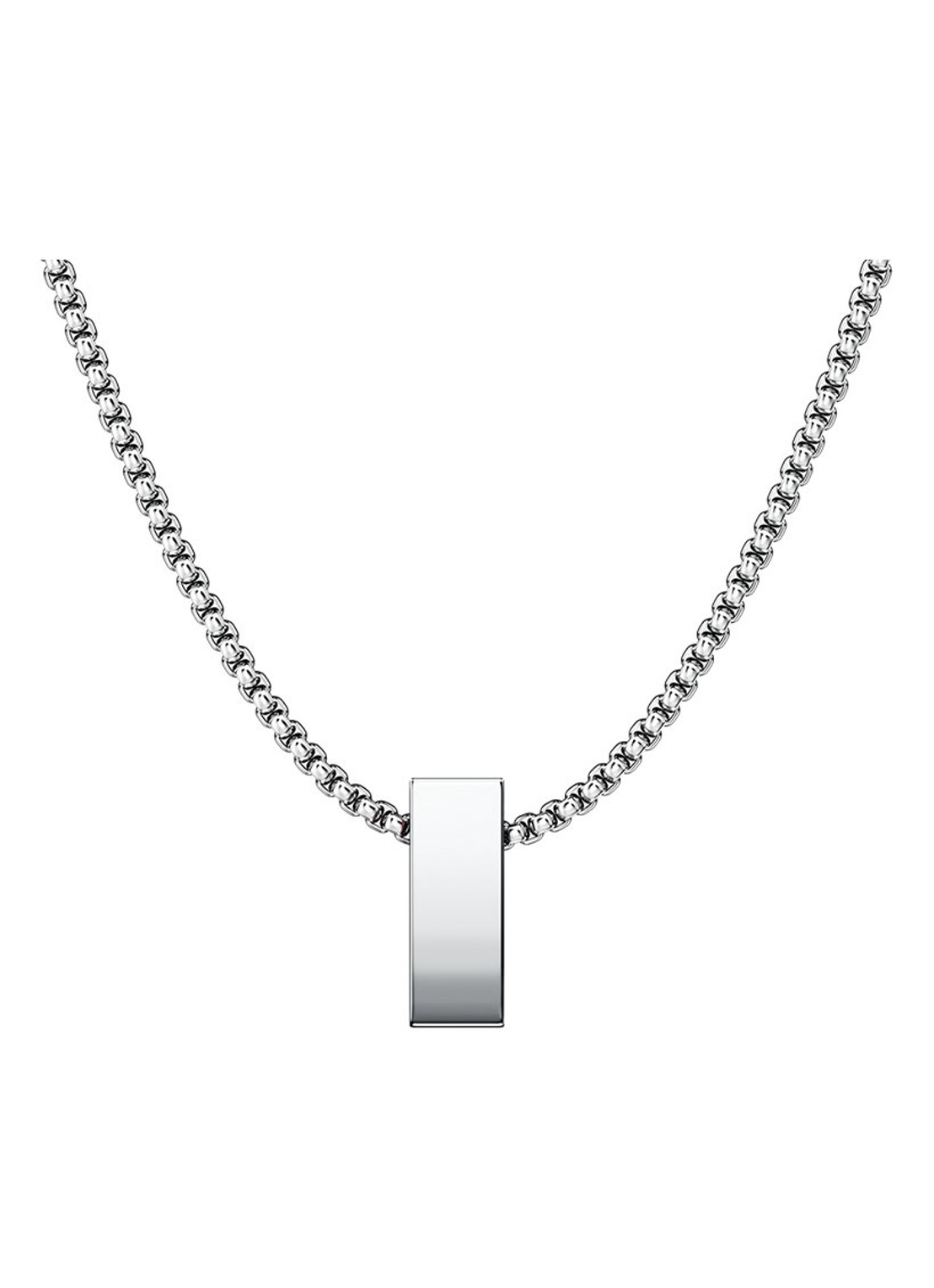 Diesel D Logo ketting DX1689040 - detail 4 zilver