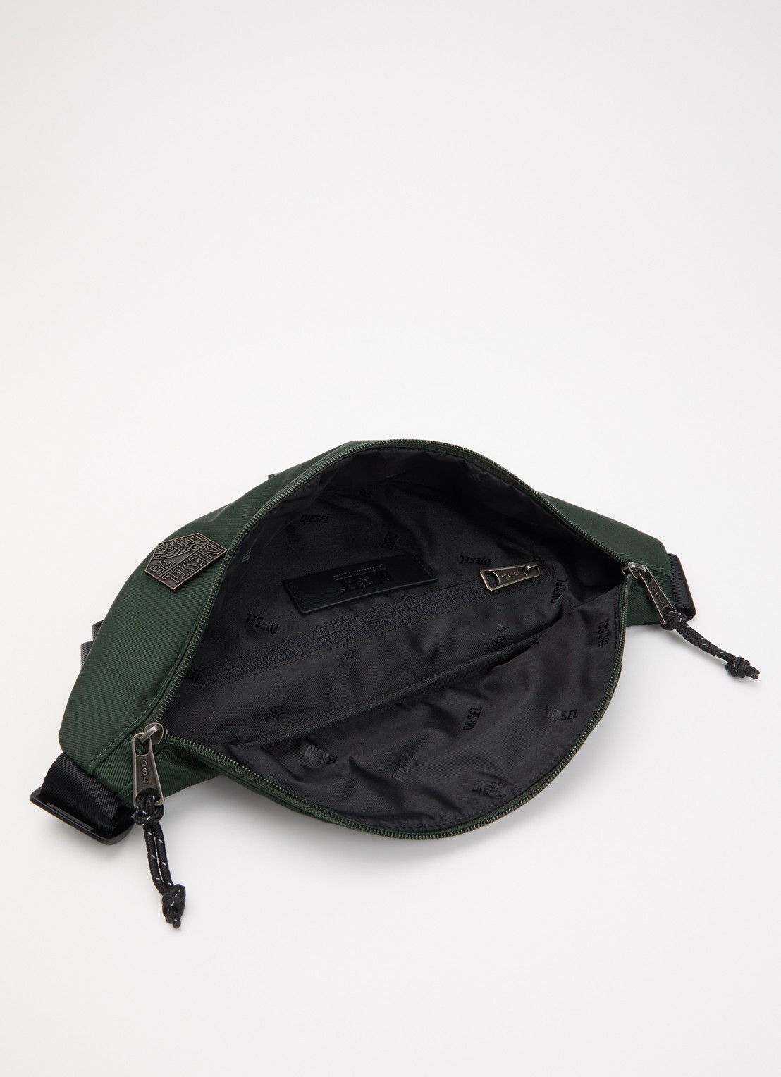 Diesel D-Pack heuptas met logo - detail donkergroen