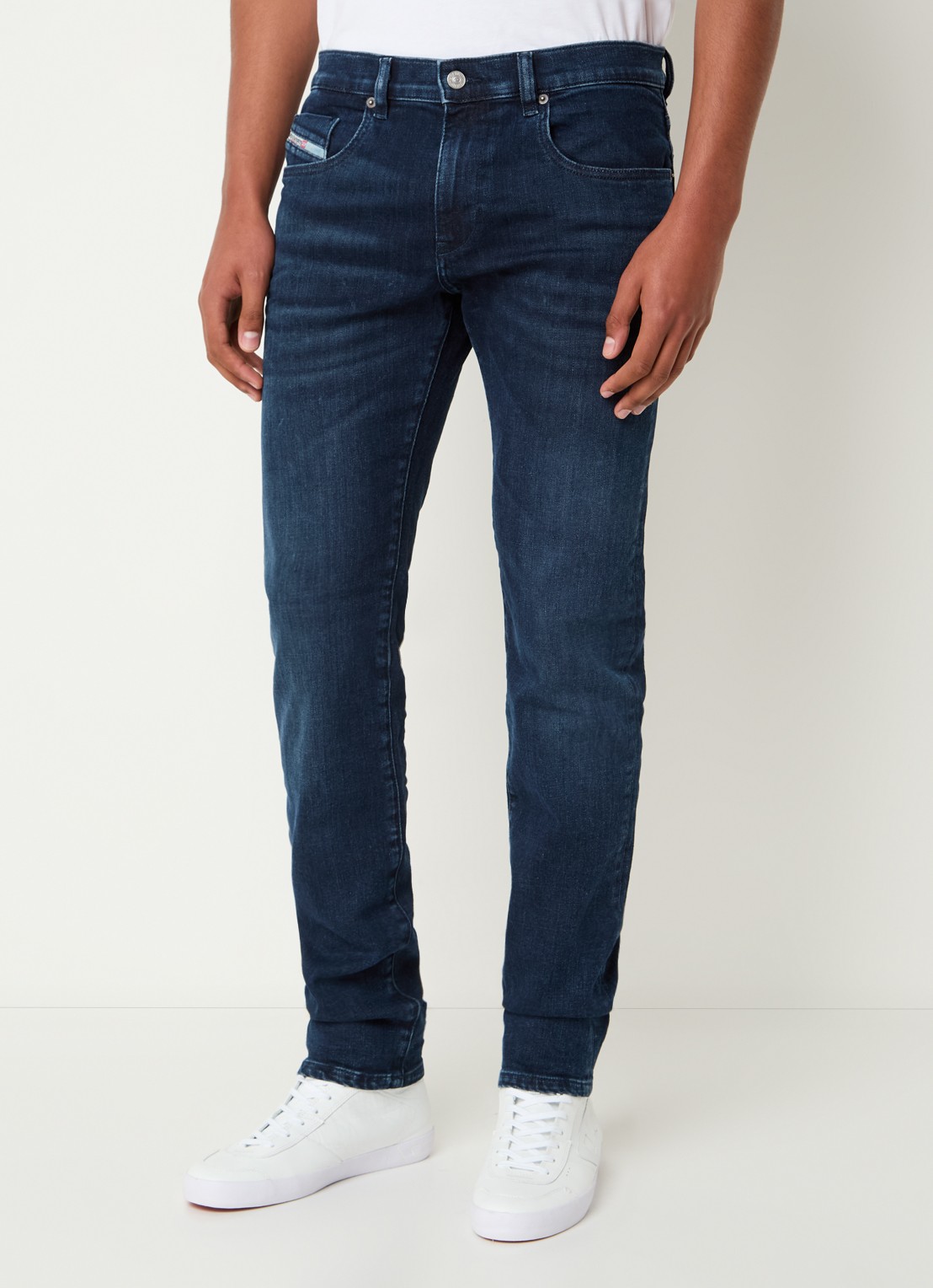Diesel D-Strukt slim fit jeans met steekzakken - detail 4 indigo