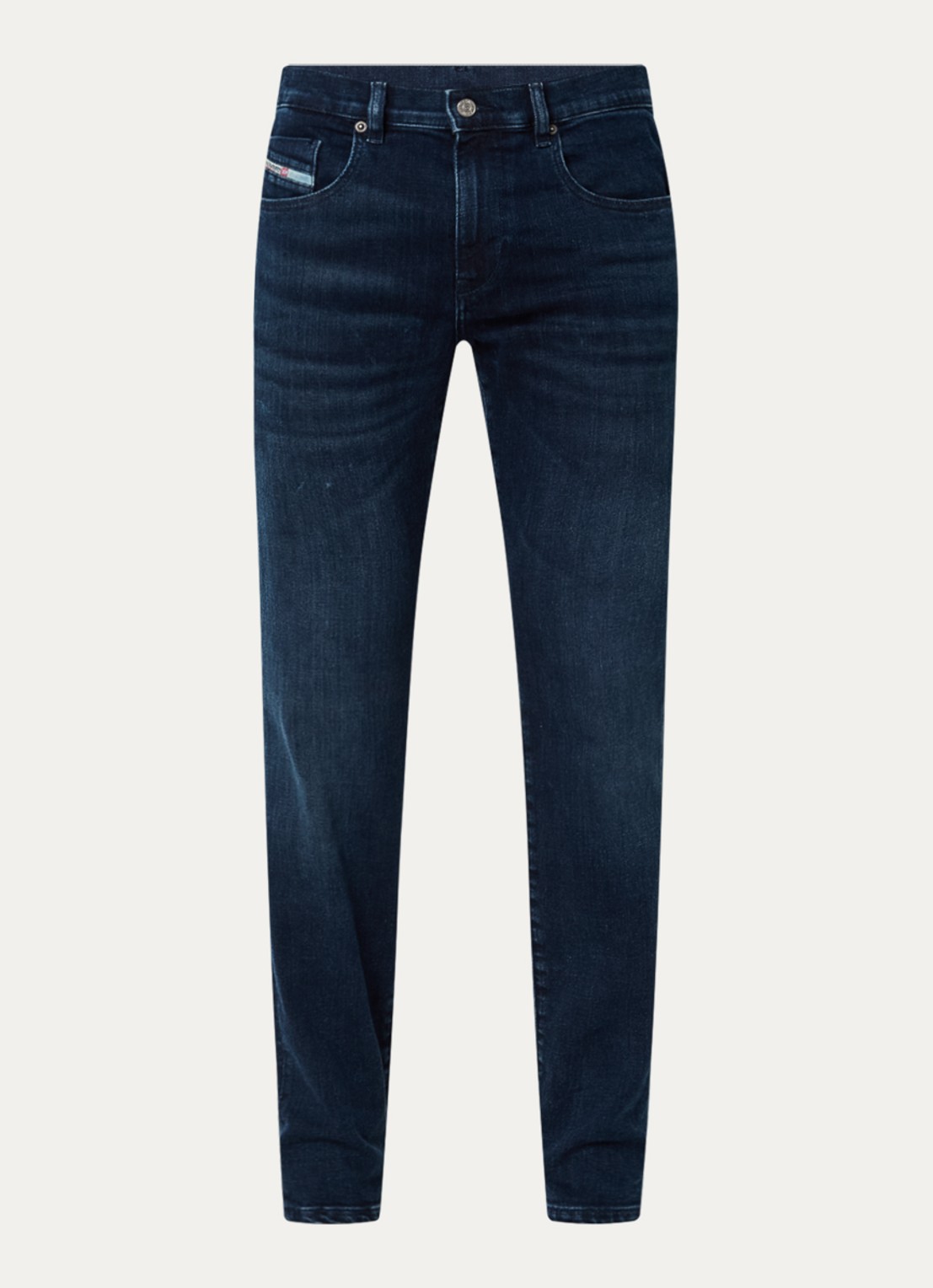 Diesel D-Strukt slim fit jeans met steekzakken - voorkant 2 indigo