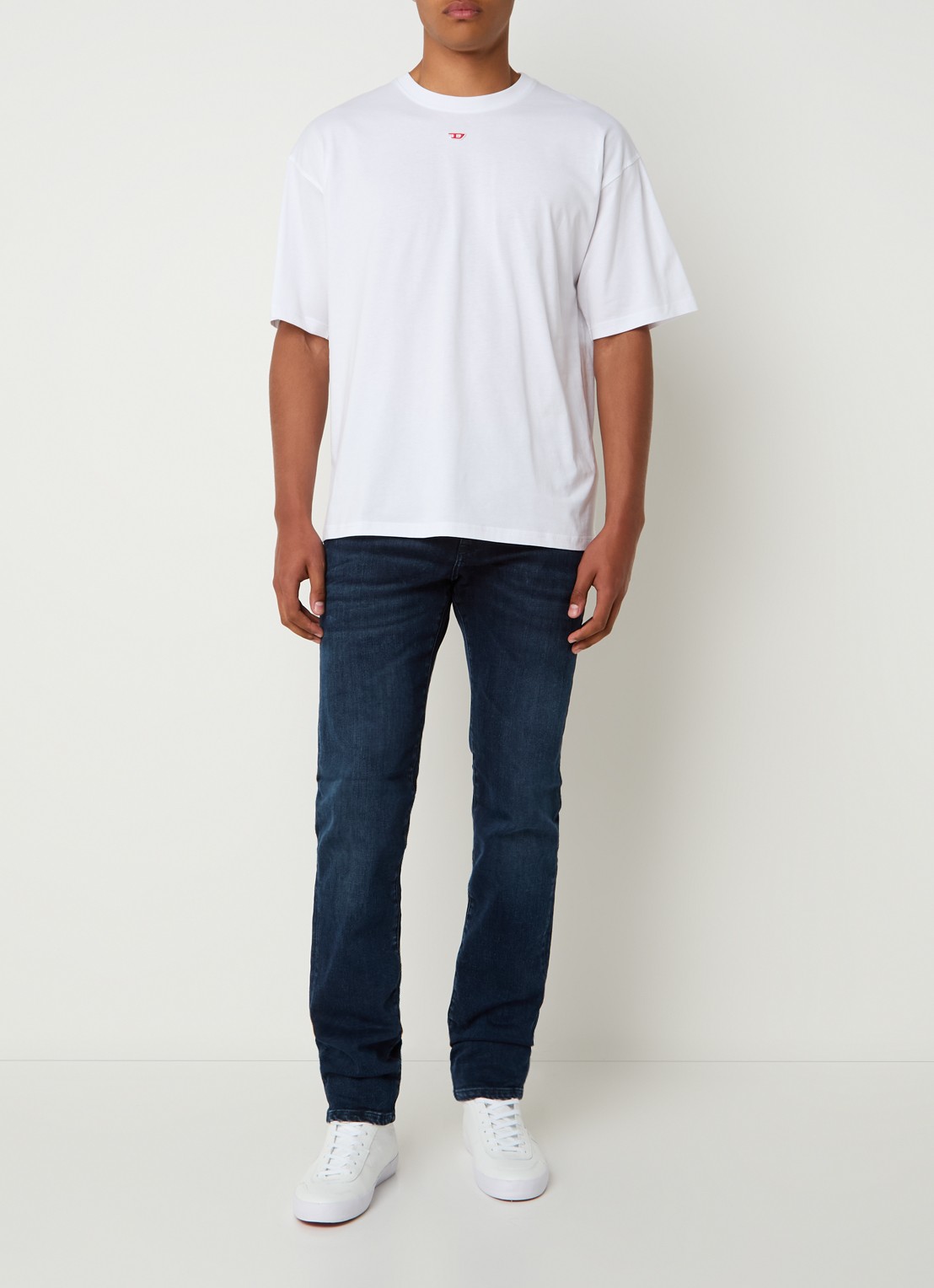 Diesel D-Strukt slim fit jeans met steekzakken - voorkant 3 indigo