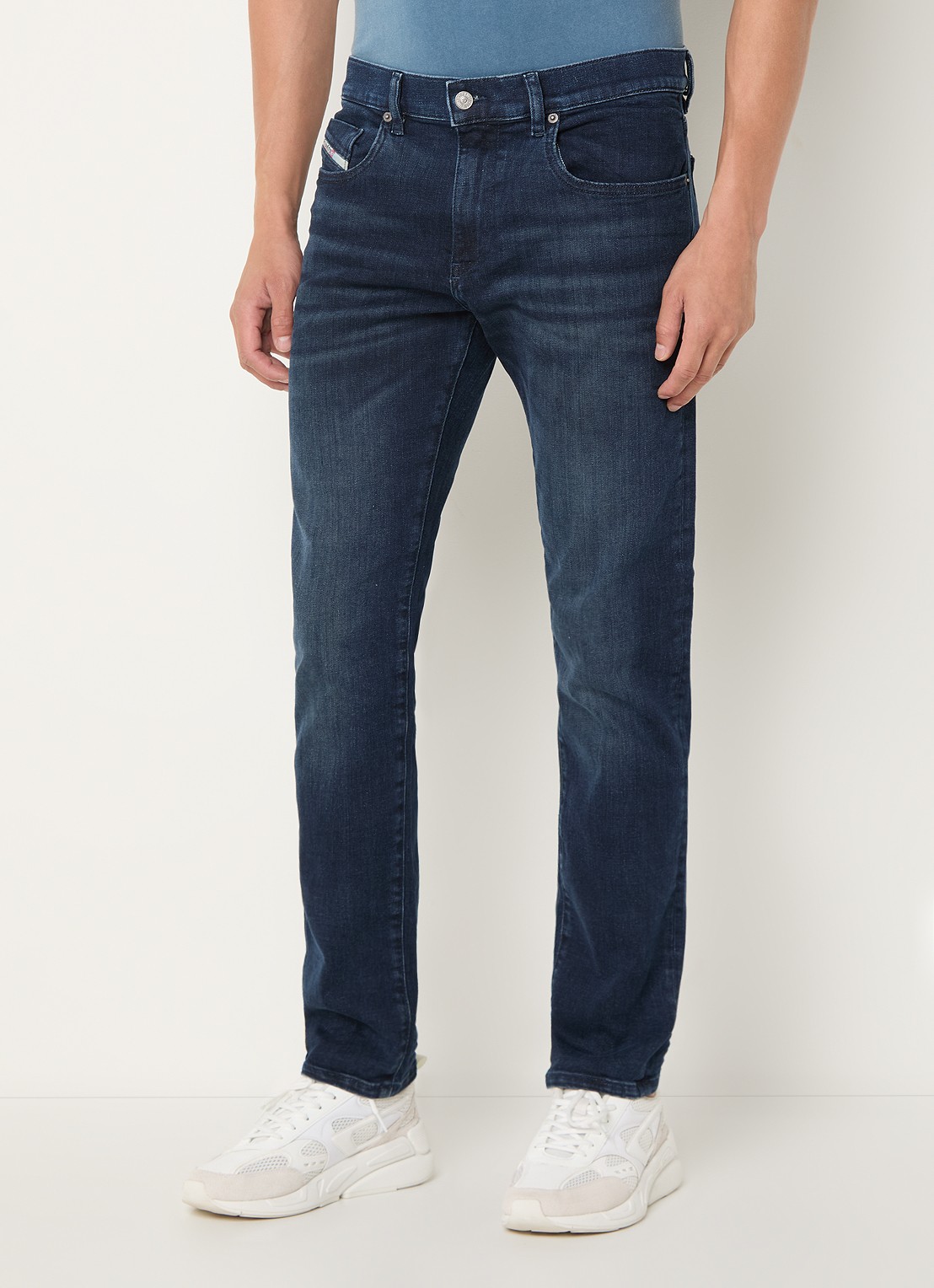 Diesel D-Strukt slim fit jeans met steekzakken - detail 4 zwart