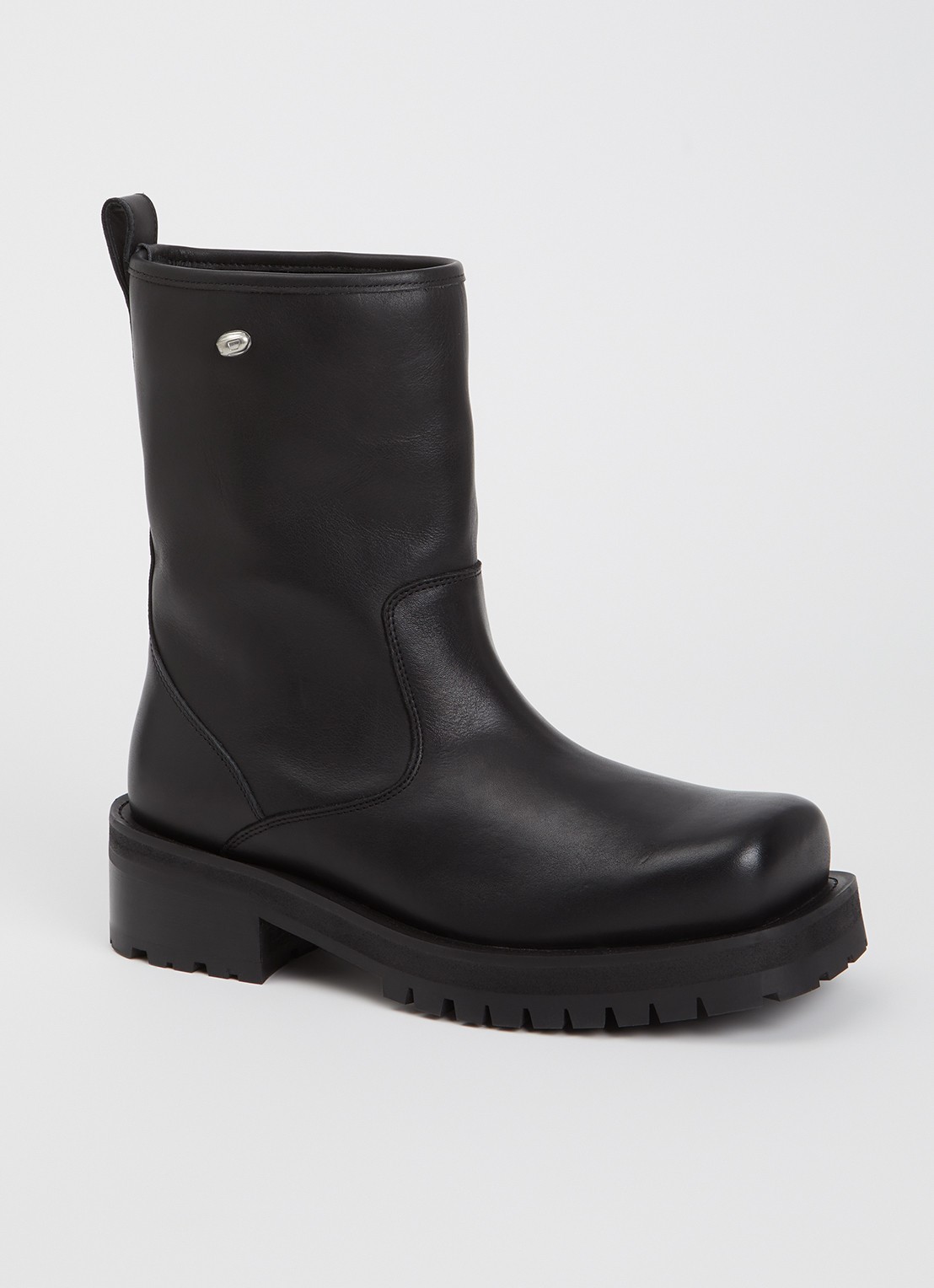 Diesel D-Texan Bk laars van leer - voorkant zwart
