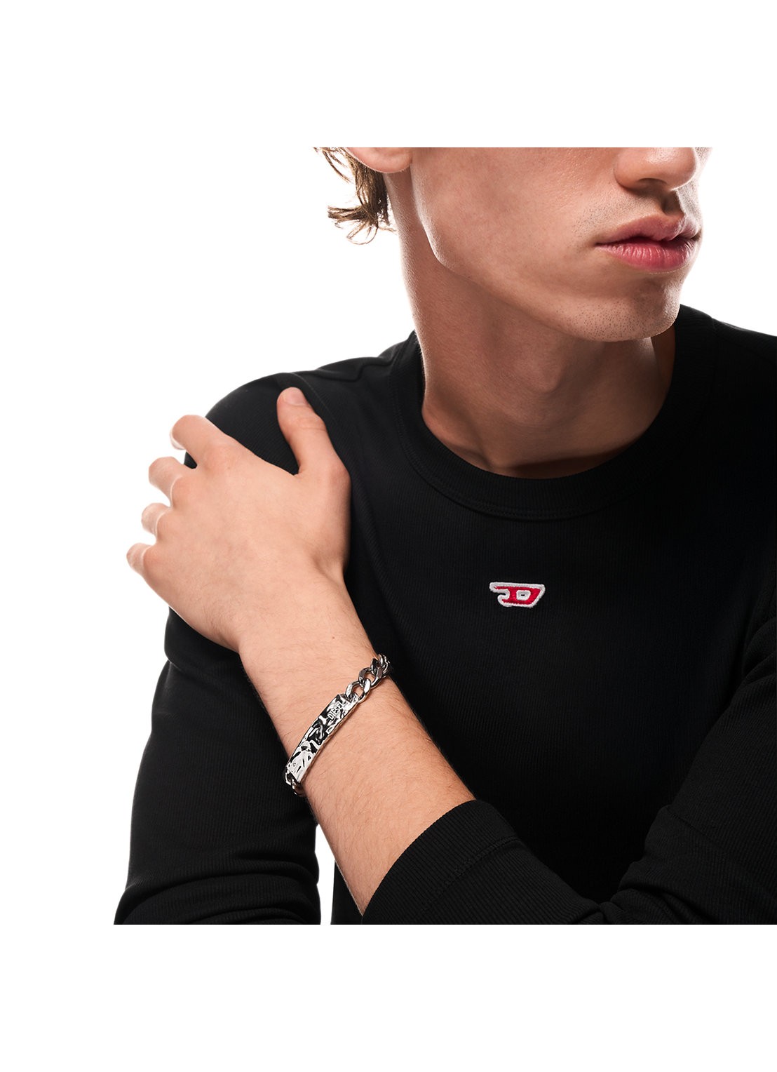 Diesel Diesel Font armband DX1732040 - detail 5 zilver