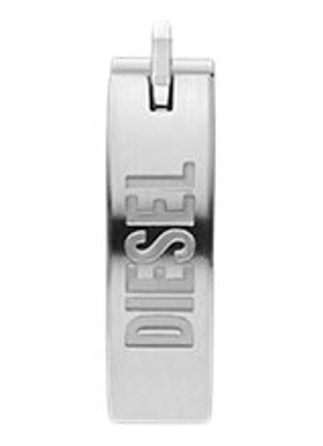 Diesel Diesel Font enkele oorring DX1639040 - voorkant zilver