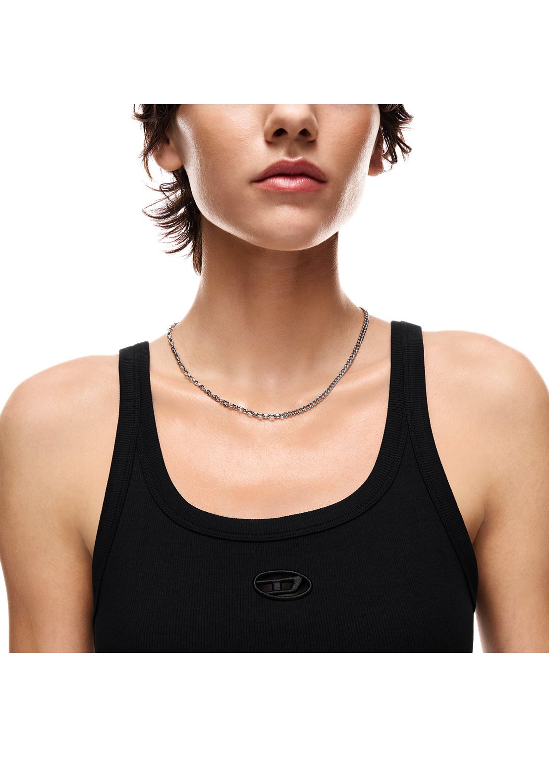 Diesel Diesel Font ketting DX1695040 - detail 3 zilver