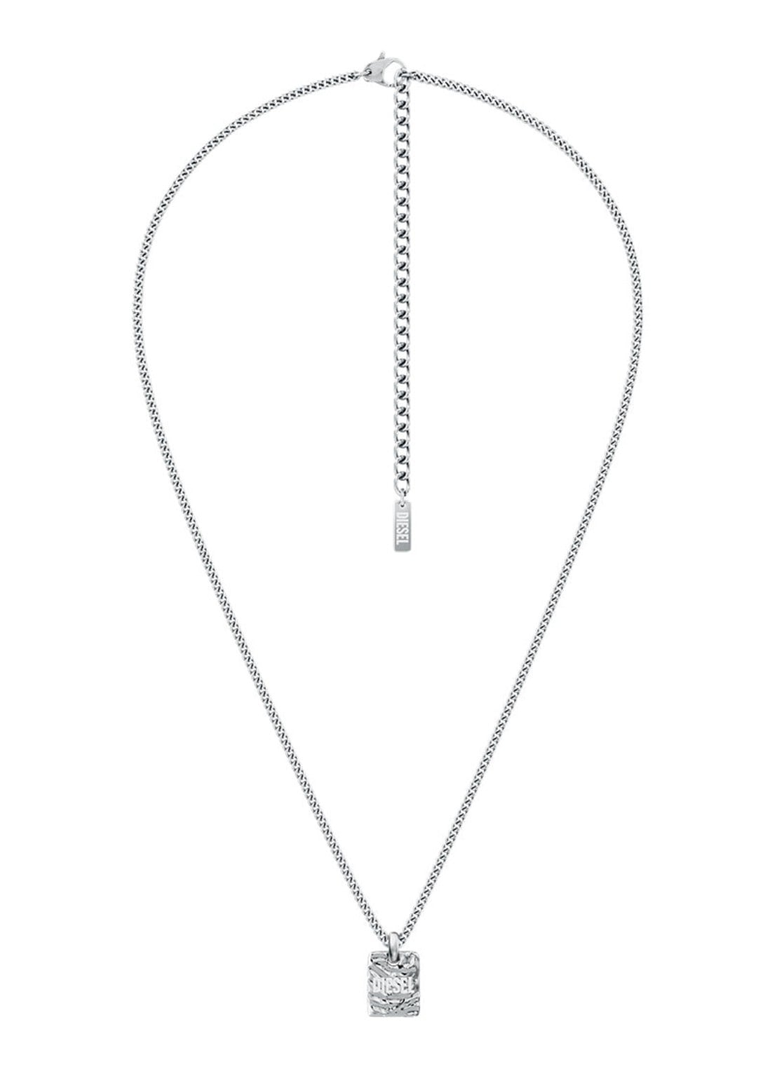 Diesel  Diesel Font ketting  DX1734040 - detail 2 zilver