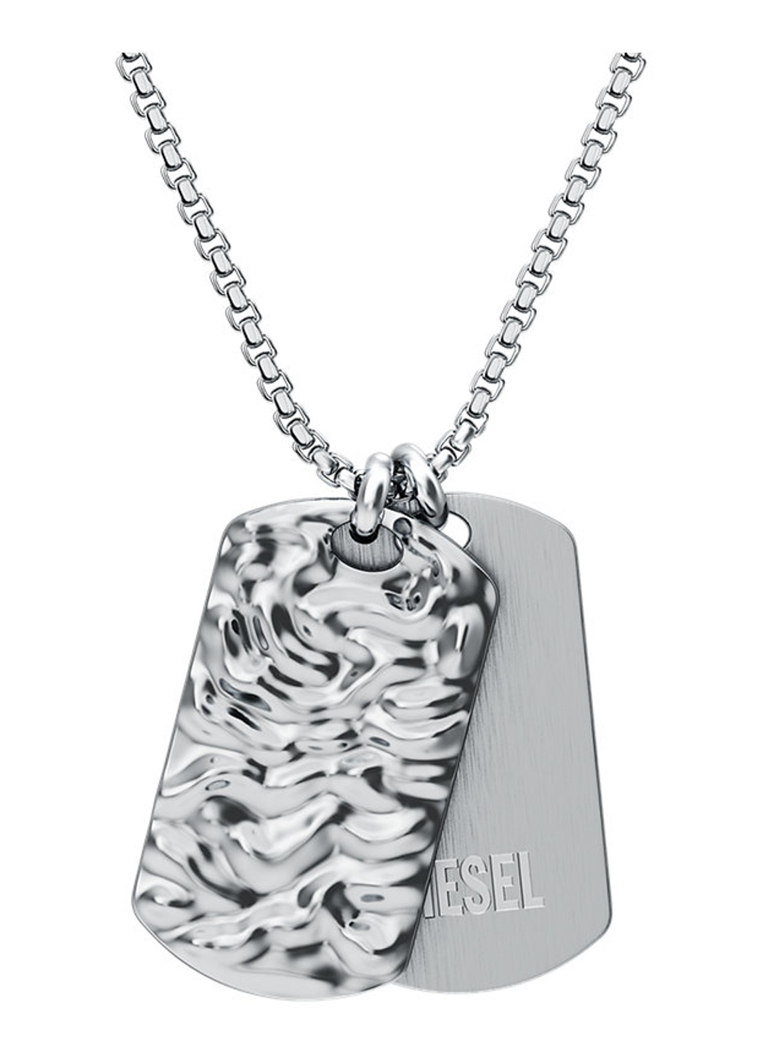 Diesel Diesel Font ketting DX1735040 - voorkant 5 zilver