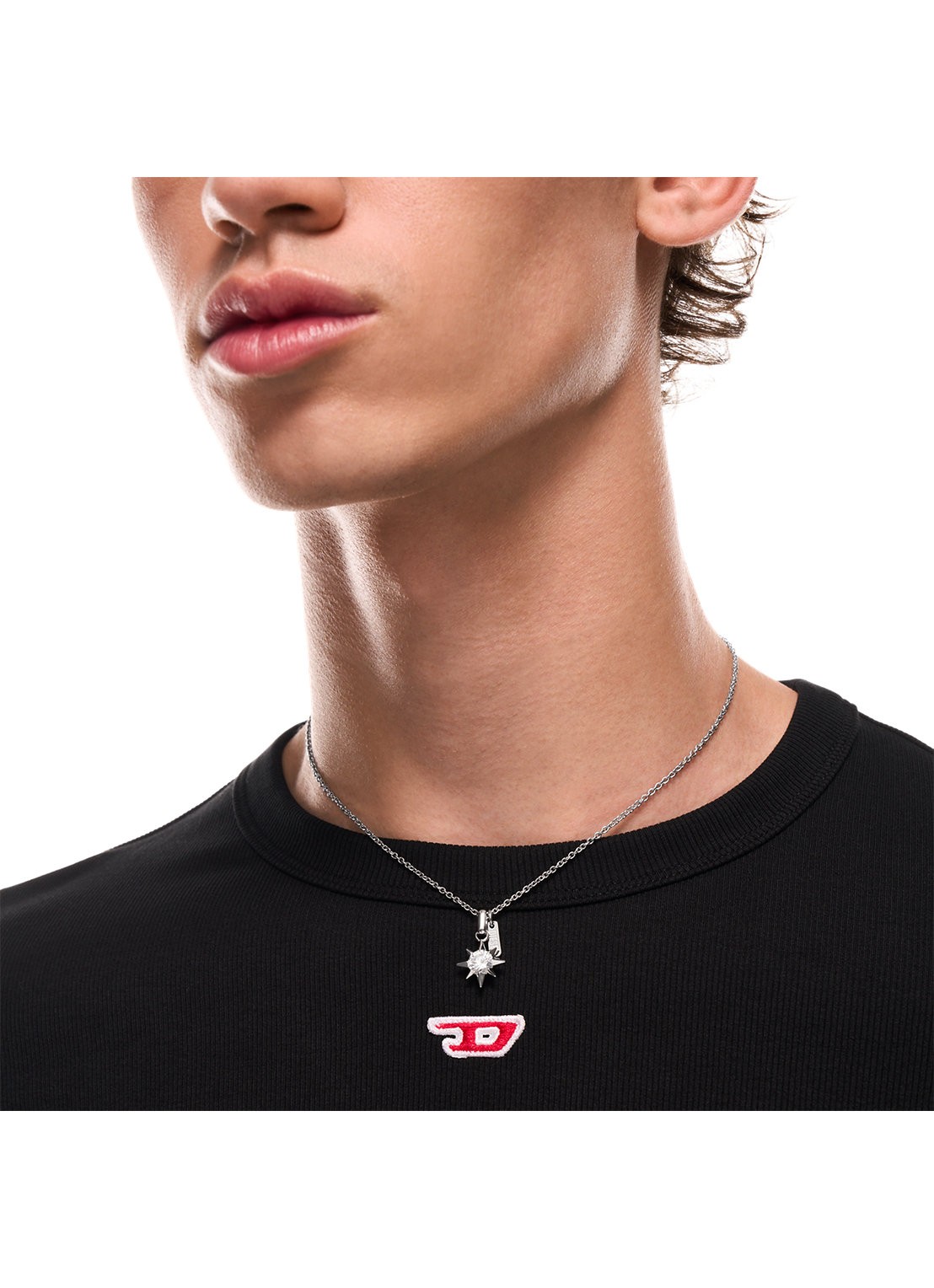 Diesel Diesel Font ketting DX1747040 - detail 4 zilver