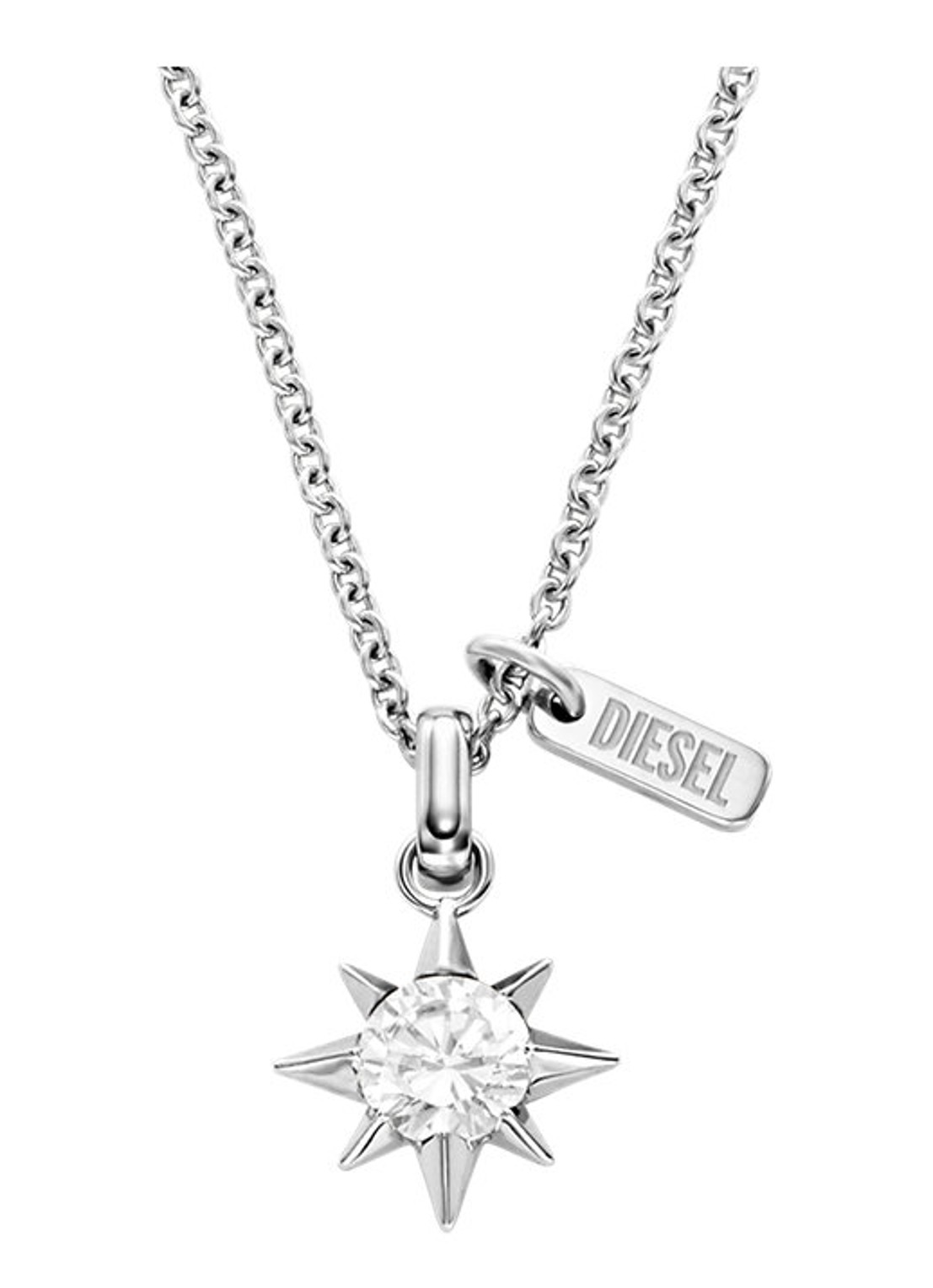 Diesel Diesel Font ketting DX1747040 - voorkant 5 zilver