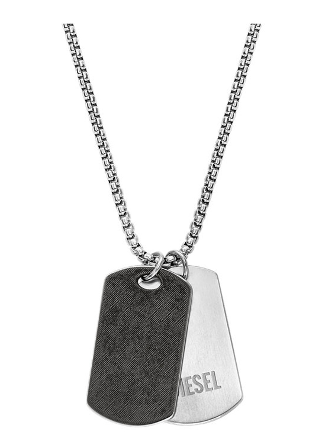 Diesel Diesel Font ketting DX1749040 - voorkant 4 zilver