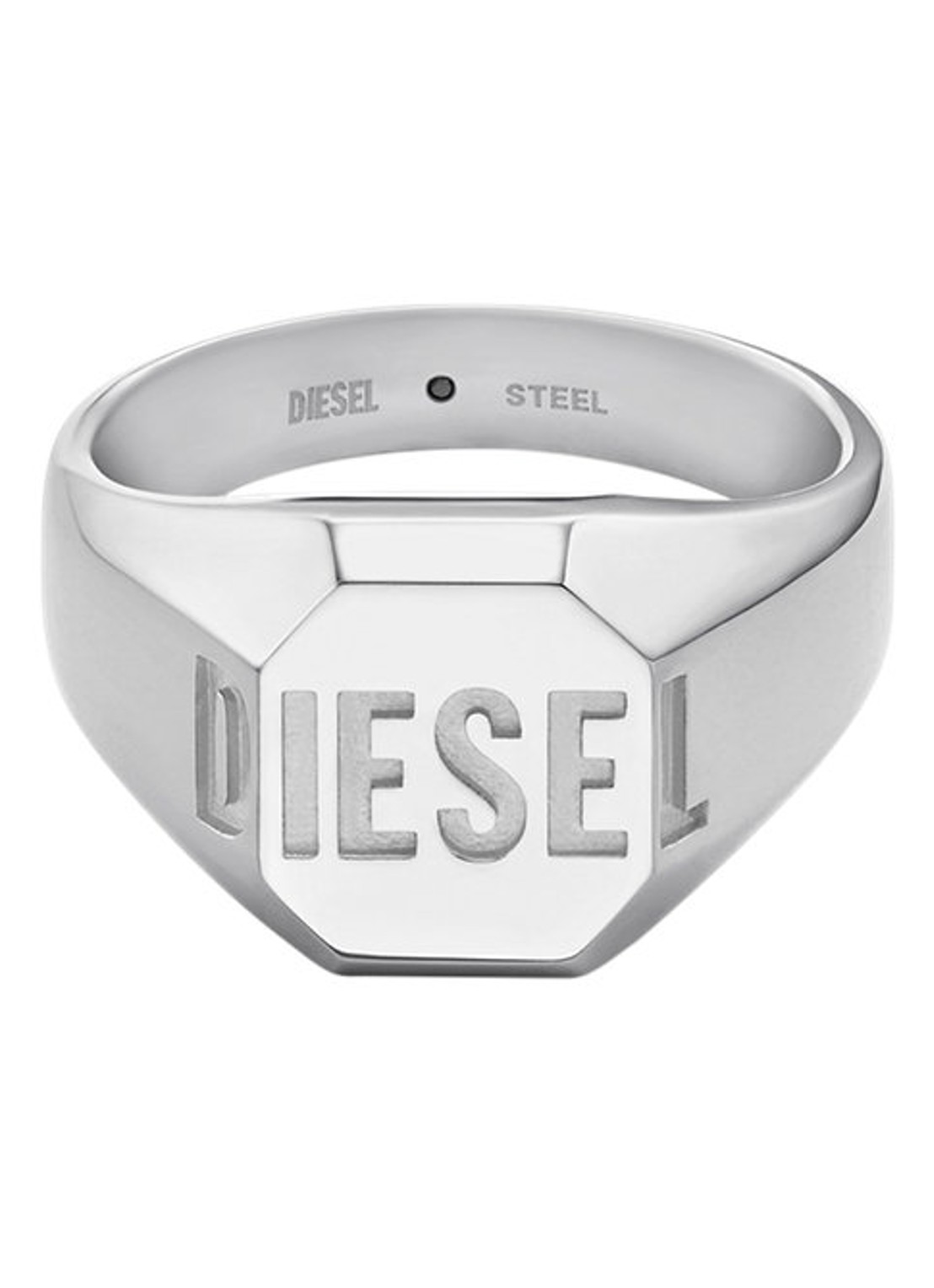 Diesel Diesel Font ring DX1743040 - detail zilver