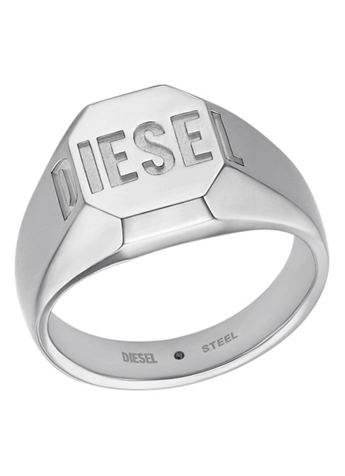 Diesel Diesel Font ring DX1743040 - voorkant 5 zilver