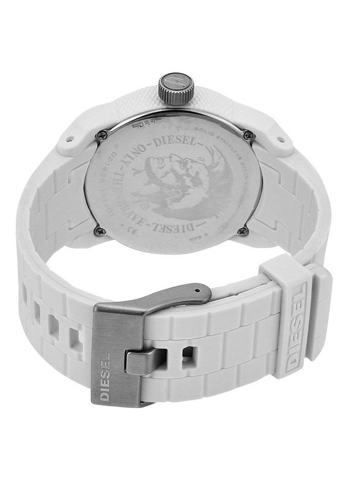 Diesel Double Down S44 horloge DZ1436   - detail 6 wit