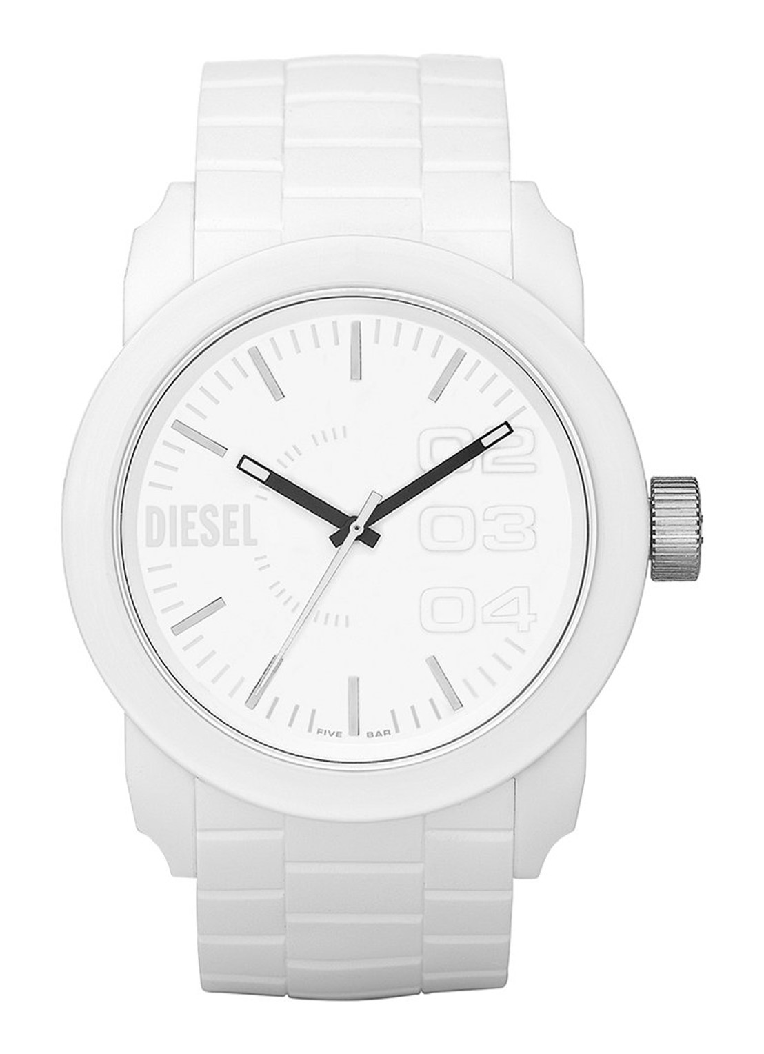 Diesel Double Down S44 horloge DZ1436   - voorkant wit