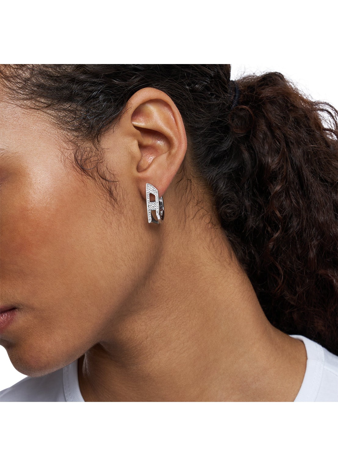 Diesel Enkele oorring DX1628040 - detail 2 zilver