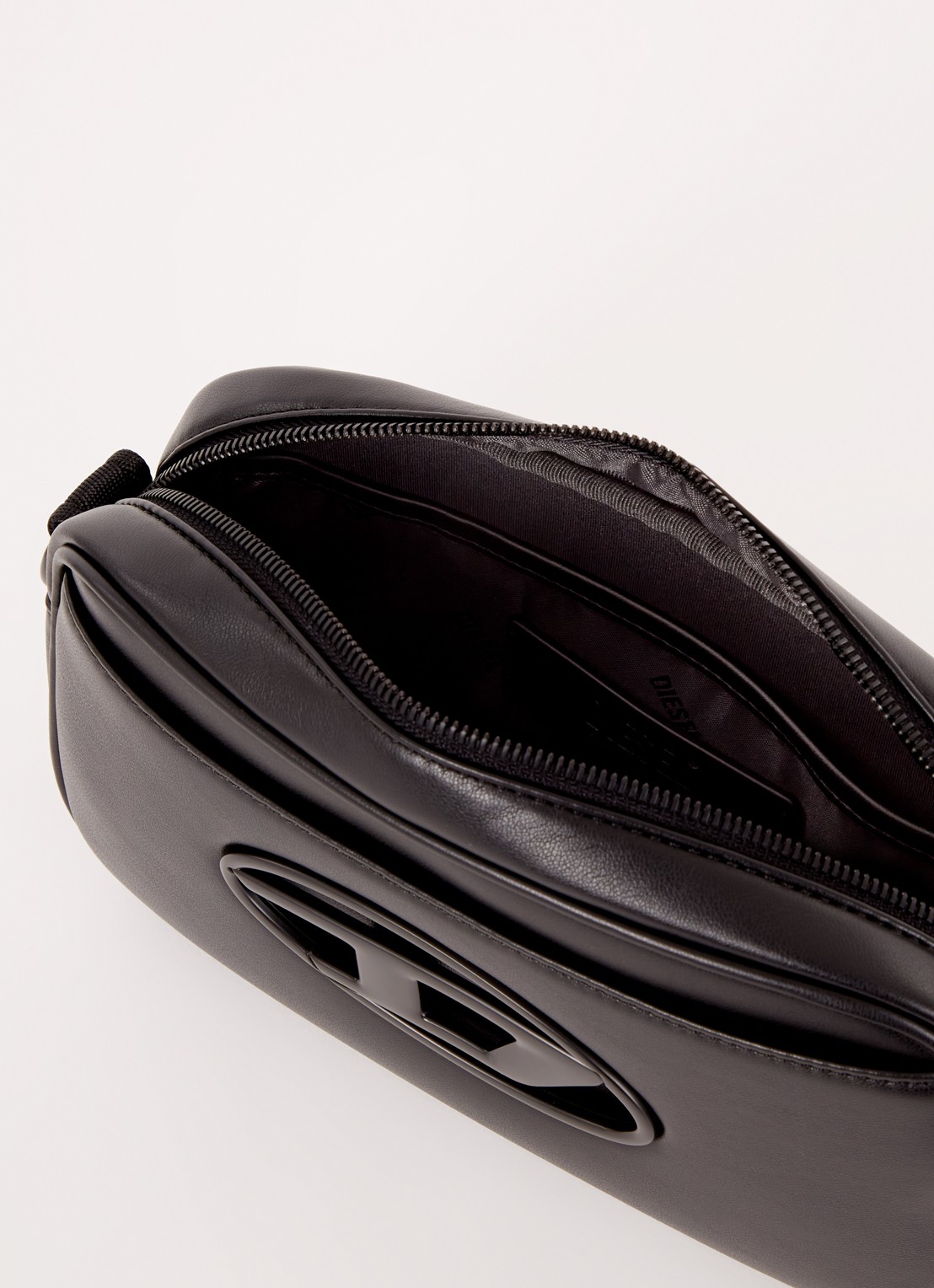 Diesel Holi-D crossbodytas met logo en afneembare schouderriem - detail 2 zwart