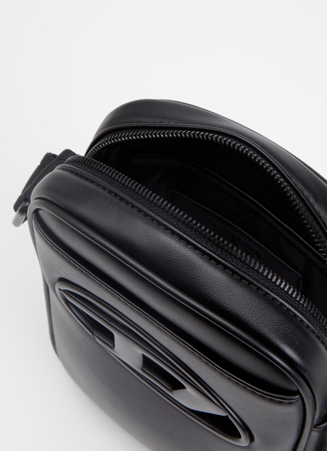 Diesel Holi-D crossbodytas met logo - detail 2 zwart