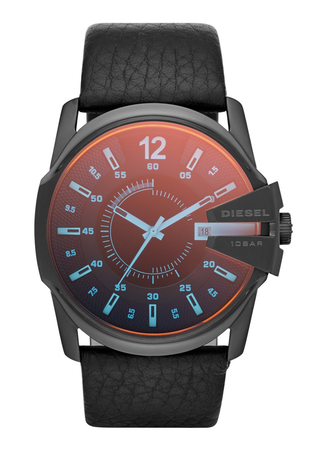 Diesel Horloge Master Chief DZ1657 - voorkant zwart