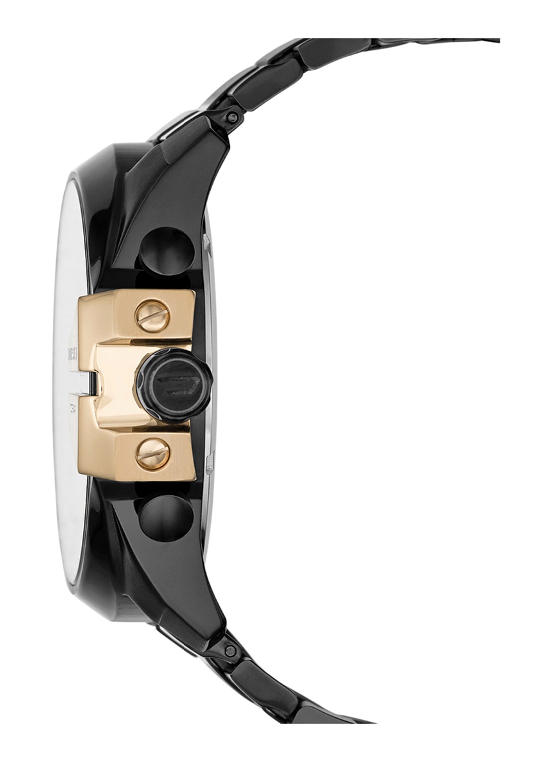 Diesel Horloge Mega Chief DZ4338 - detail 3 zwart